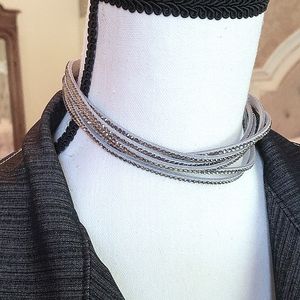 SILVER SPARKLE CHOKER
